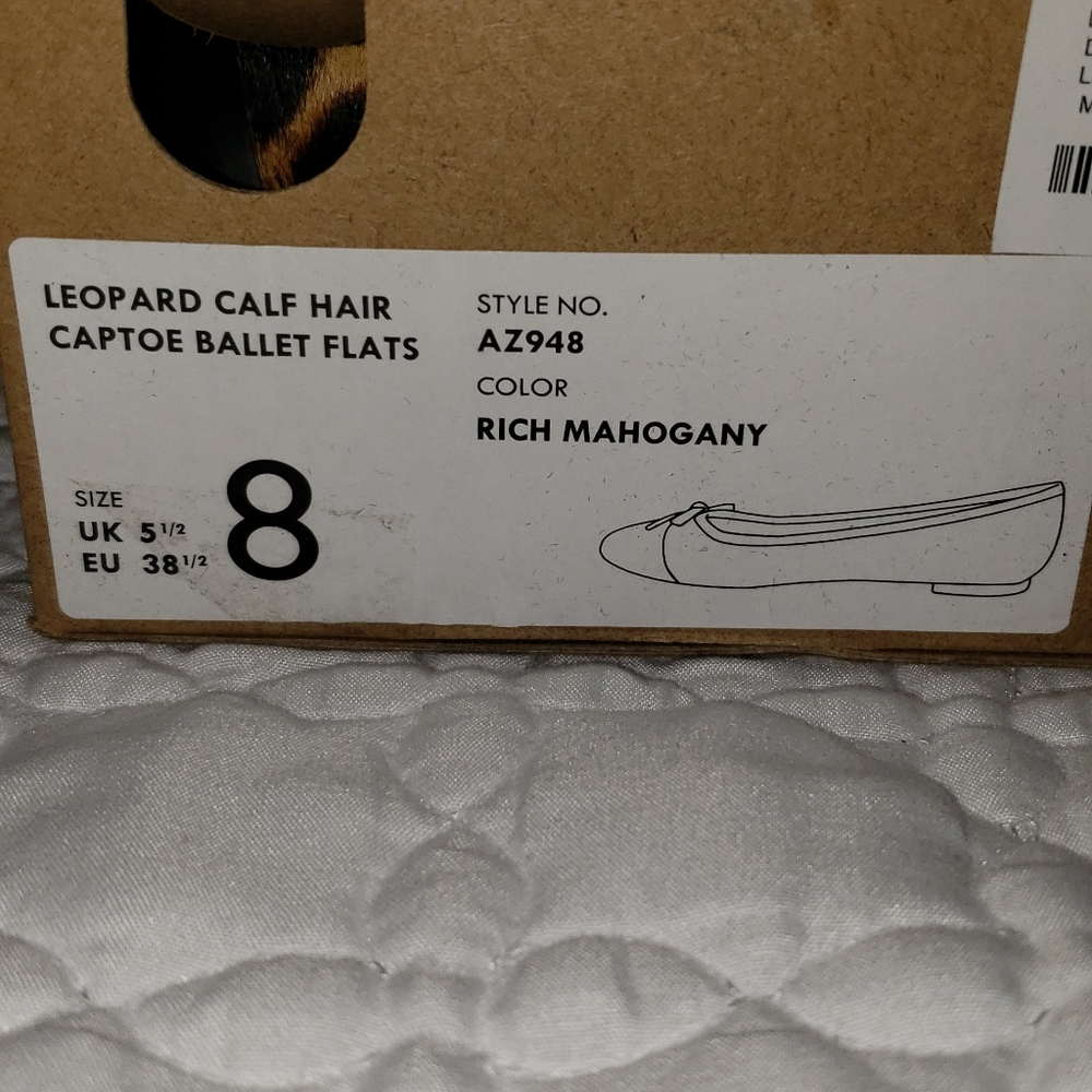 NWT J Crew Ballet Flats Size 8